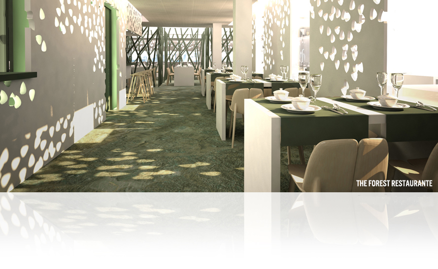 The Forest restaurante vista interior